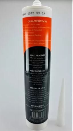 Silicona Anti Hongos Transparente X 280ml